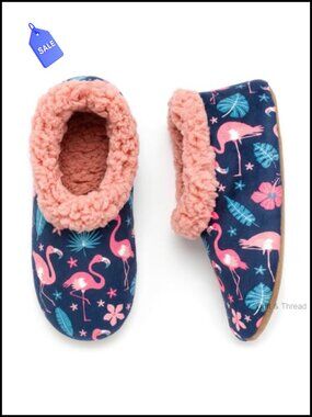 Fuzzy Slippers Women Plush Lined Indoor Slipper Socks Gripper Sole